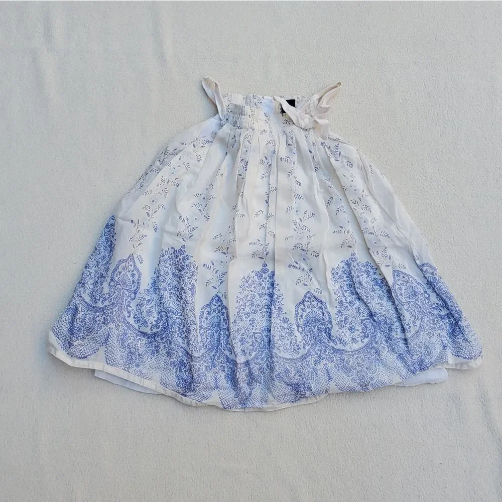 Baby Gap blue and white floral boho dress Size 12-18 Months
